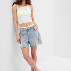 GAP Light Blue Jean Shorts 90s Loose Relaxed Fit Mid-Thigh